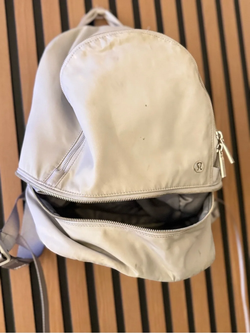 Lululemon Light Beige Mini Backpack